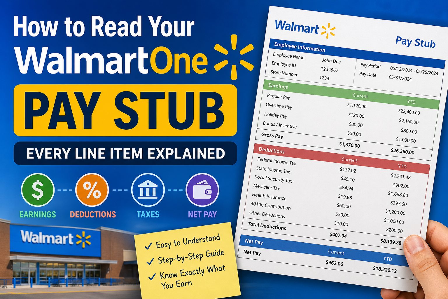read Walmart pay stub